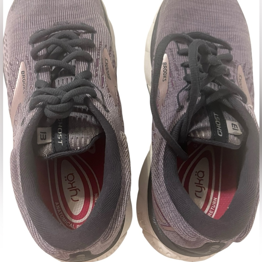 Brooks Ghost 13 Running Shoes Women’s 7.5 Purple Mauve Rose Gold Sneakers - Picture 7 of 12